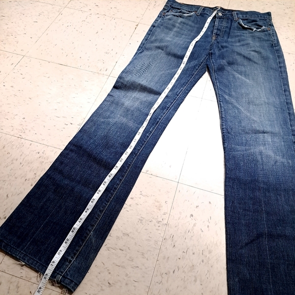 7 for all mankind | Men's long standard Blue Jeans - Picture 10 of 11